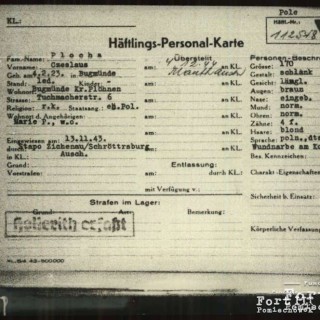 Dokumentacja KL Mauthausen - karta osobowa, s. 1